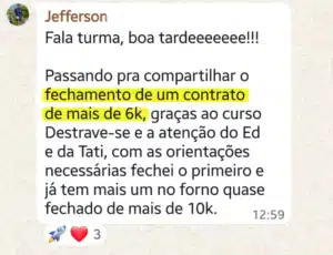 Depoimento de aluna